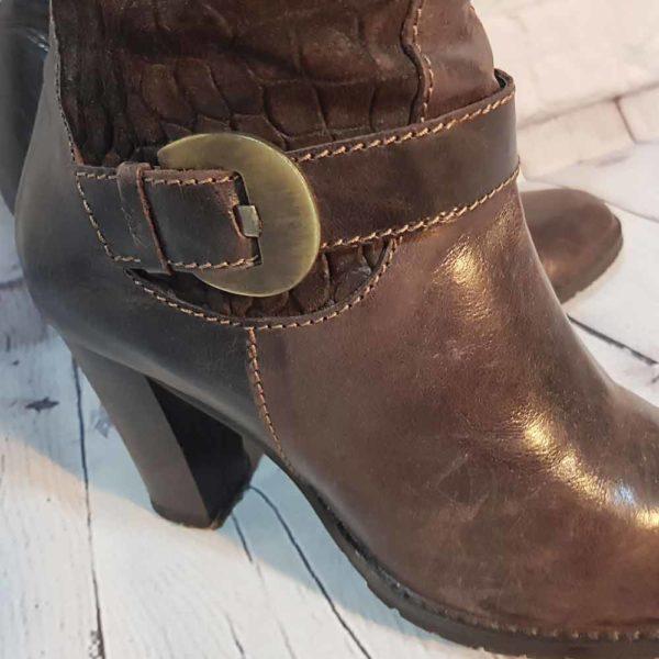 bottes en cuir pour femme en occasion